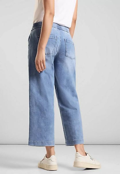 STREET ONE Loose-fit-Jeans mit Elastikbund günstig online kaufen
