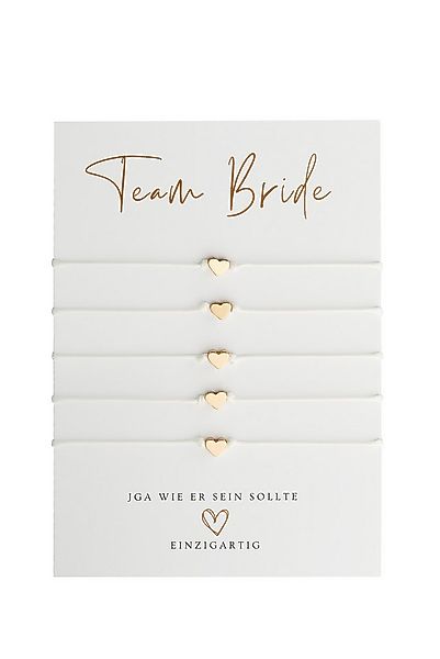 Briefzauber Armband Set JGA Armbänder (Set: 5 Stk), Accessoires Junggeselli günstig online kaufen