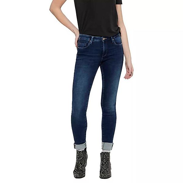Only Carmen Life Regular Skinny Jeans 31 Dark Blue Denim günstig online kaufen