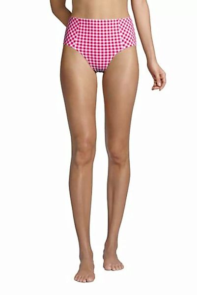 Draper James High Waist Retro Bikinihose, Damen, Größe: L Normal, Rot, Nylo günstig online kaufen