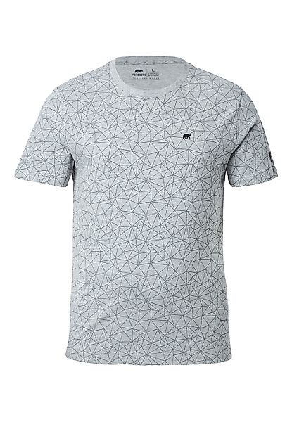 FORSBERG T-Shirt mit Polygonmuster günstig online kaufen