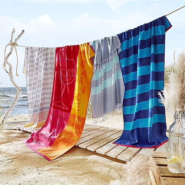 Dyckhoff Strandtuch Aperitif, Frottiervelours (1-St), eine günstig online kaufen