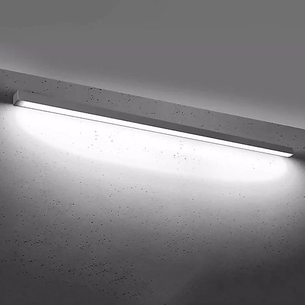 famlights | LED Wandleuchte Per in Grau 50W 6500lm 4000K günstig online kaufen