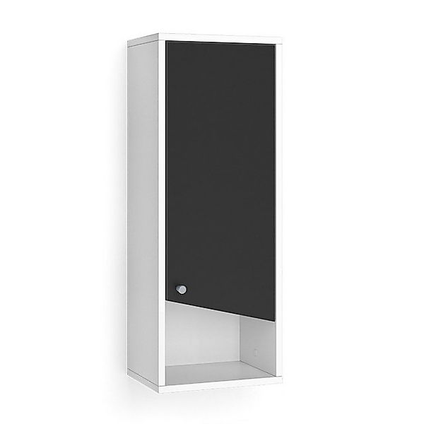 Vicco Badschrank Irida Weiß/Anthrazit 30 x 79 cm günstig online kaufen