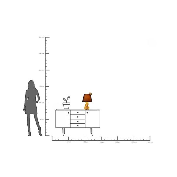 KARE Tischleuchte Animal Hedgehog Family, gold/braun, E27 günstig online kaufen