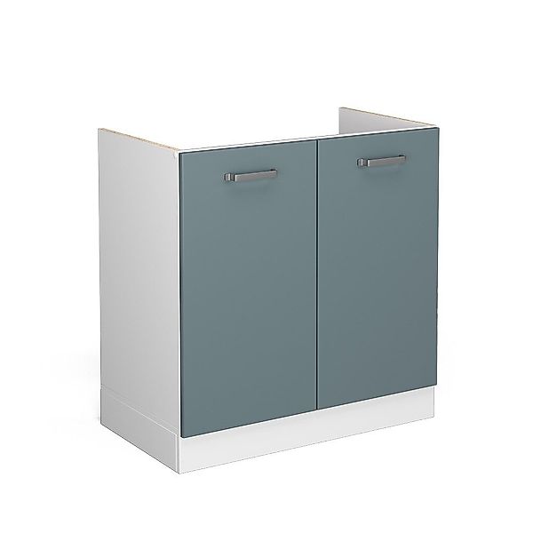 Vicco Schranksystem R-Line, Blau-Grau/Weiß, 80 cm günstig online kaufen