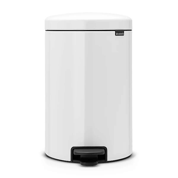 New Icon Treteimer 20 Liter white (weiß) günstig online kaufen
