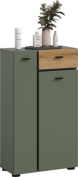 welltime Midischrank VANN, Höhe 91cm, 2 Türen, 1 Schubkasten, 7 Fächer, vie günstig online kaufen