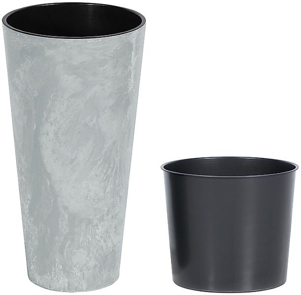 Prosperplast Pflanzkübel Tubus Slim Beton, ØxH: 40x76,2 cm günstig online kaufen