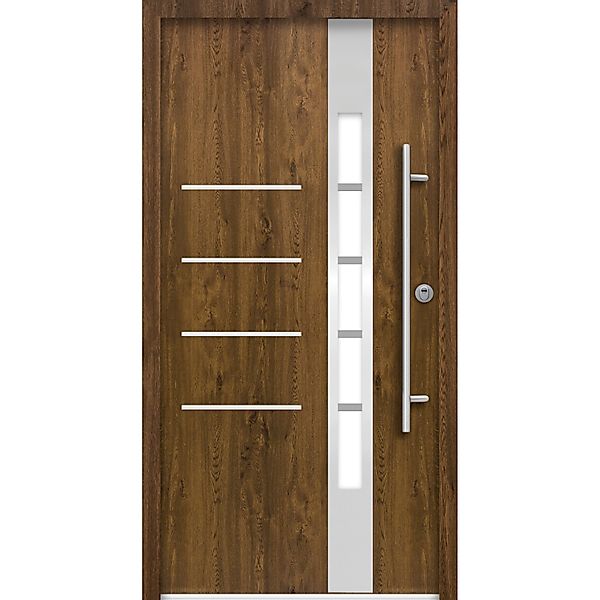 Splendoor Thermospace Haustür Berlin Prime Nussbaum 210x100 cm R günstig online kaufen