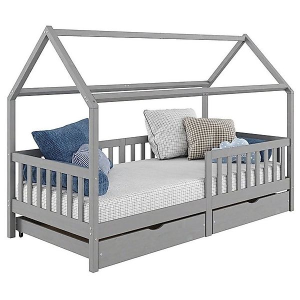 IDIMEX Kinderbett NUNA, Hausbett Montessoribett 90 günstig online kaufen