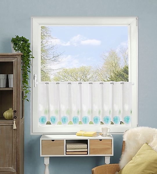 HOME WOHNIDEEN Scheibengardine RAWLINS, Stangendurchzug (1 günstig online kaufen