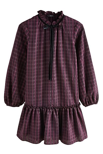 Next Minikleid Langärmeliges, gestuftes Minikleid zum günstig online kaufen