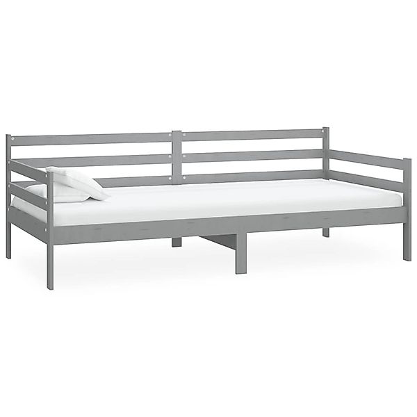 Tagesbett Grau Kiefer Massivholz 90x200 Cm günstig online kaufen