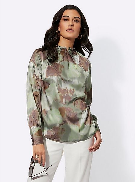 creation L Klassische Bluse Satin-Bluse Langarm günstig online kaufen