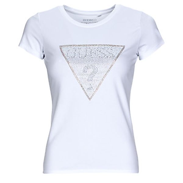 Guess  T-Shirt SS TRIANGLE CRYSTAL LOGO R4 günstig online kaufen