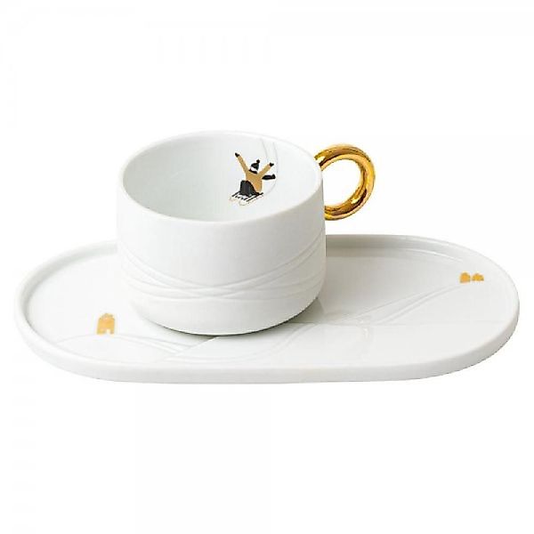 Räder Geschirr Design Tasse mit Servierplatte günstig online kaufen