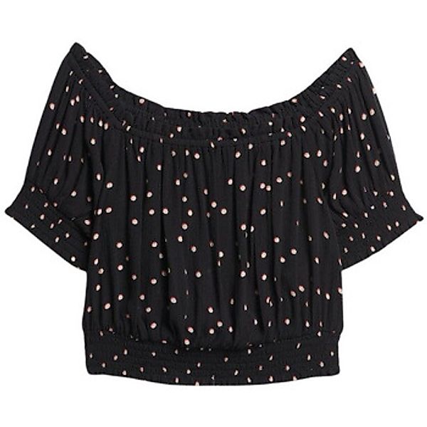 Superdry  Blusen Blouse crop smocké femme günstig online kaufen