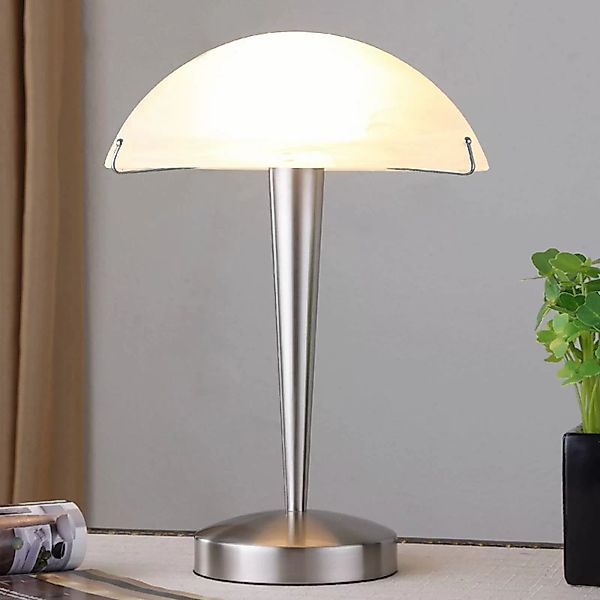 Tischlampe Viola mit Touchschalter, nickel matt günstig online kaufen