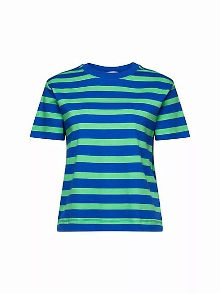 Esprit T-Shirt Gestreiftes T-Shirt mit Rundhalsausschnitt (1-tlg) günstig online kaufen