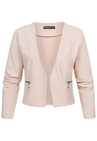 CLOUD 5IVE Strickjacke CLOUD 5IVE Short Blazer wit Zip-Pockets (1-tlg) günstig online kaufen