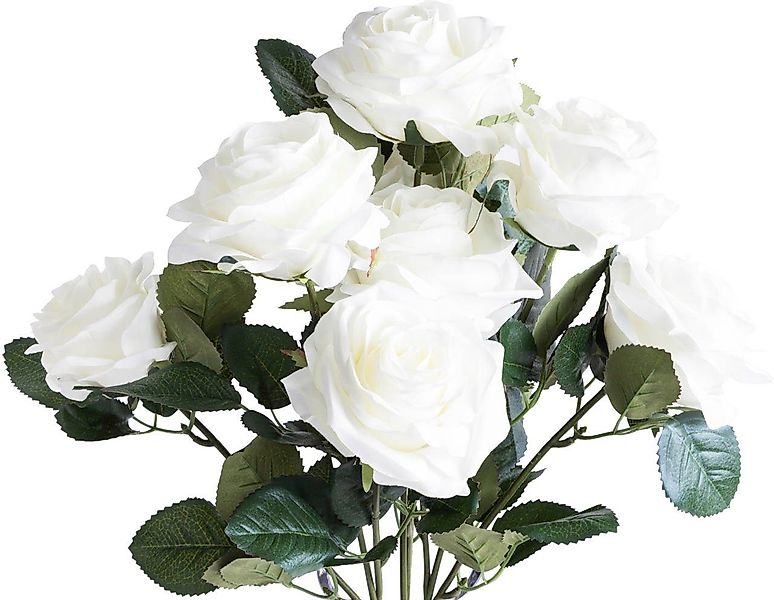 Kunstblume Rosenbusch Dijon Rose, Botanic-Haus, Höhe günstig online kaufen