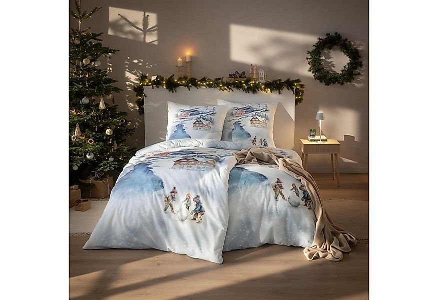 Estella Bettwäsche Estella Kuschel Flanell Bettwäsche 135x200 Mountain lake günstig online kaufen