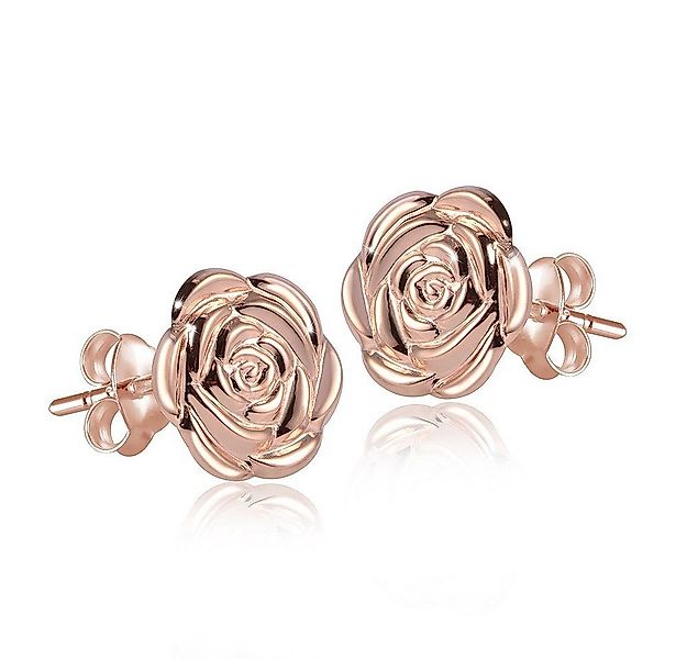Materia Paar Ohrstecker Damen Rosegold Rosen Blüten Ø11mm SO-254, Sterlings günstig online kaufen