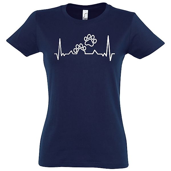 Youth Designz T-Shirt Heartbeat Hundepfoten Damen günstig online kaufen