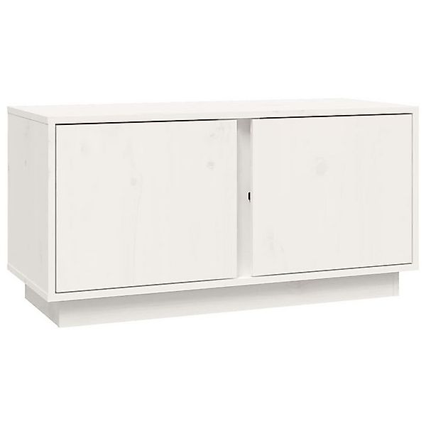 vidaXL TV-Schrank TV-Schrank Weiß 80x35x40,5 cm Massivholz Kiefer günstig online kaufen