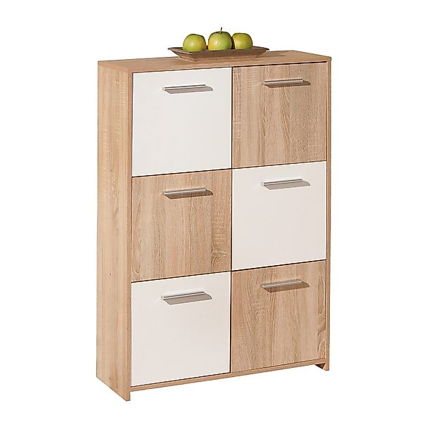 ebuy24 Egir Kommode 6 Türen Sonoma Eiche Dekor günstig online kaufen