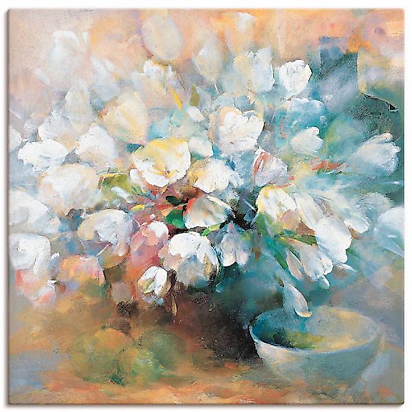 Artland Leinwandbild »Strahlend weiße Tulpen I« 1 Stk. tlg. auf Keilrahmen günstig online kaufen