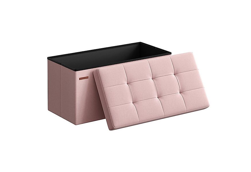 SONGMICS Sitzbank sitzhocker, 76/110cm mit Stauraum, klappbare Sitztruhe, F günstig online kaufen