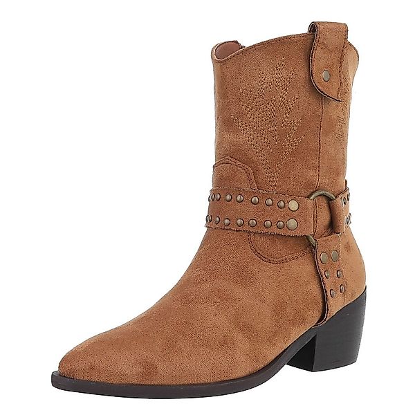 Ital-Design Damen Cowboyboots Western Westernstiefelette (88577388) günstig online kaufen