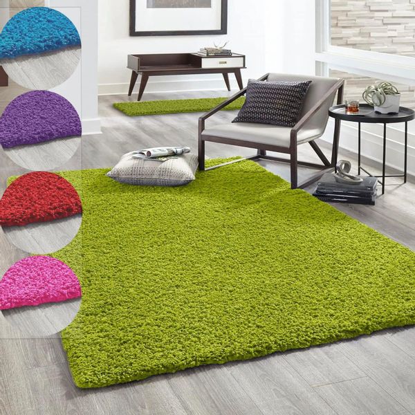 Vimoda Hochflor-Teppich Shaggy Langflor Wohnzimmer Schlafzimmer günstig online kaufen