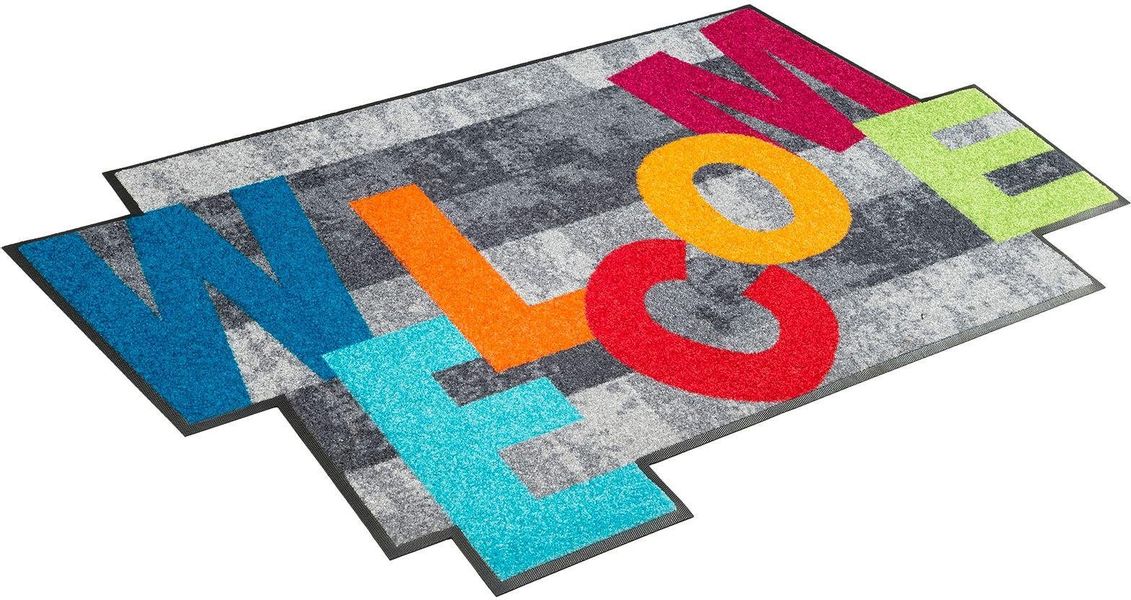 wash+dry by Kleen-Tex Teppich Crazy Welcome, günstig online kaufen