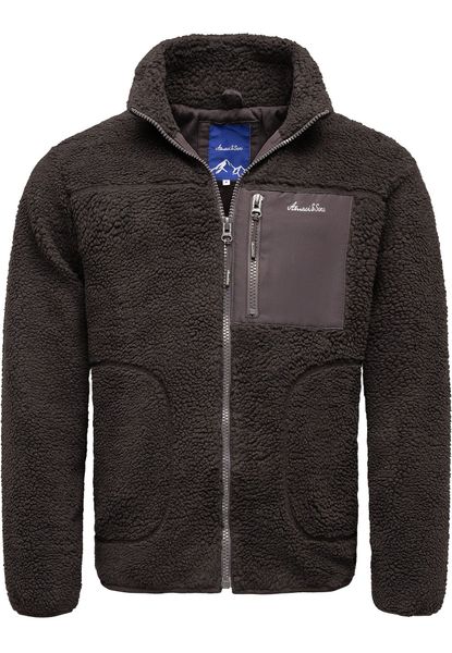 Amaci&Sons Fleecejacke YERMO Fleecejacke Herren Teddyfleece günstig online kaufen