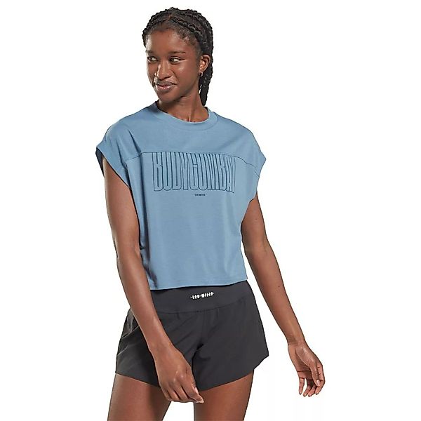 Reebok Les Mills Bc Supremium Kurzärmeliges T-shirt XL Blue Slate günstig online kaufen