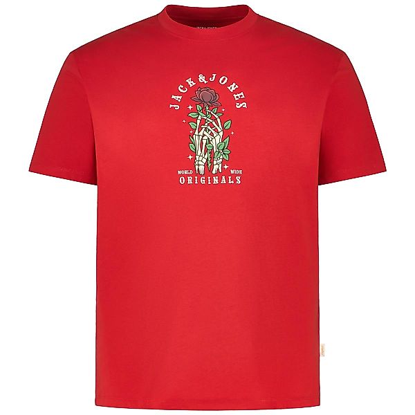 Jack&Jones T-Shirt mit Motiv-Print Farbe rot Größe: 8XL günstig online kaufen
