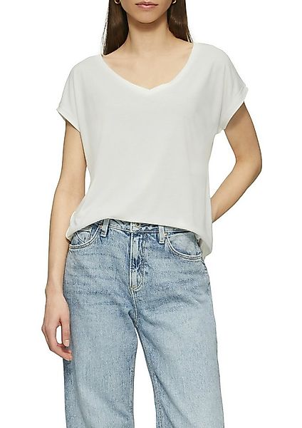 QS T-Shirt mit V-Ausschnitt günstig online kaufen