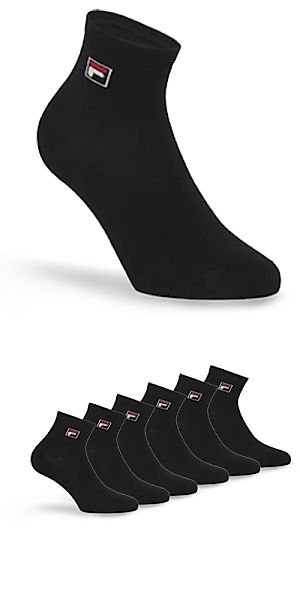 Fila Kurzsocken "UNISEX QUARTER PLAIN SOCKS" 6 Stk. tlg. mit Logo-Schriftzu günstig online kaufen