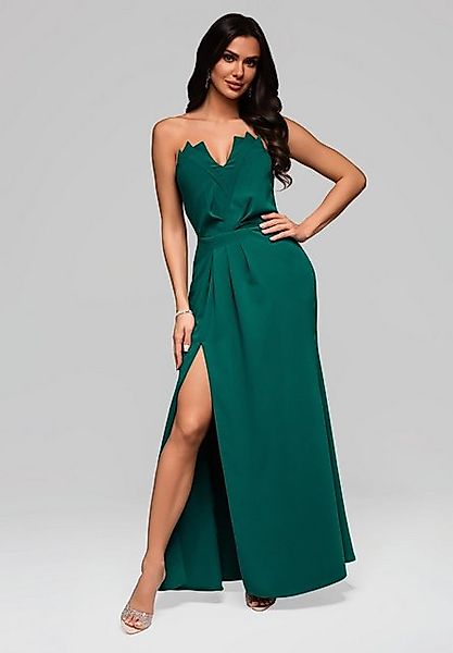 OMBRE Abendkleid Trägerloses Abendkleid mit Schlitz günstig online kaufen