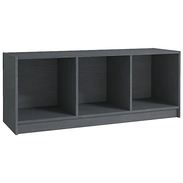 Tv-schrank Grau 104x33x41 Cm Massivholz Kiefer günstig online kaufen