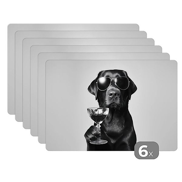 MuchoWow Platzset Hund - Schwarz - günstig online kaufen