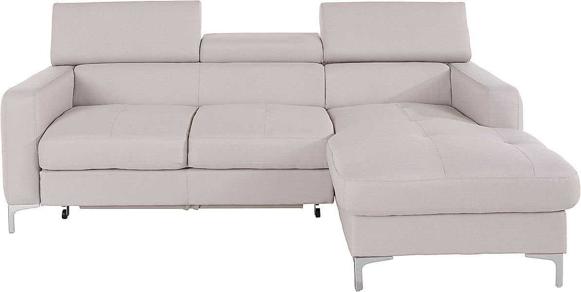 COTTA Ecksofa Sammy L-Form, mit Kopfteilverstellung, günstig online kaufen