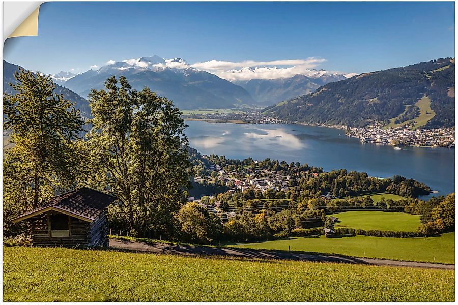 Artland Wandbild »Blick auf den Zeller See«, Berge & Alpenbilder, (1 St.), günstig online kaufen