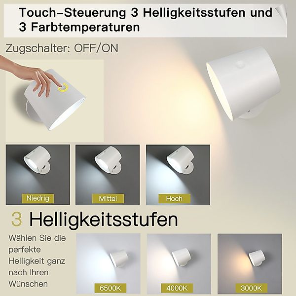 Nettlife LED Wandleuchte Touch Dimmbar 3 günstig online kaufen