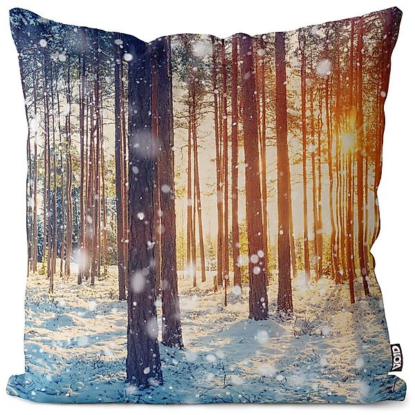 VOID Kissenbezug, (1 Stück), Winterwald Wald günstig online kaufen