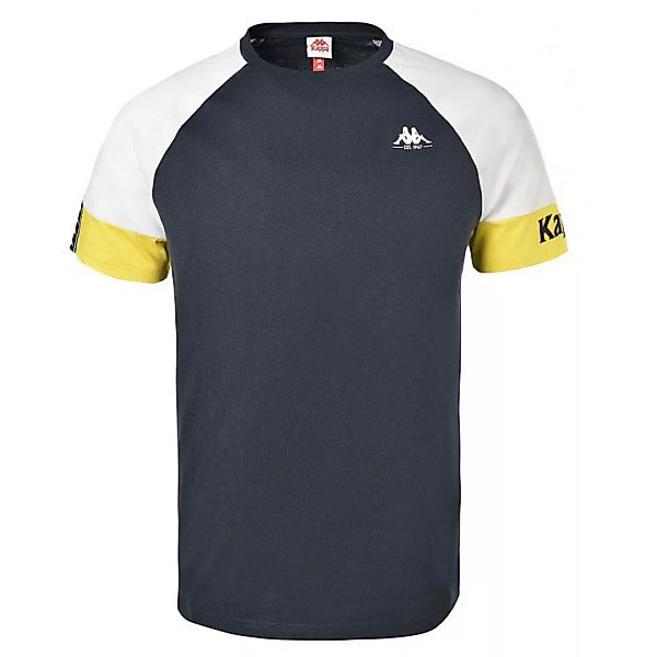 Kappa Isiah Authentic Kurzärmeliges T-shirt S Blue Navy / White / Yellow günstig online kaufen