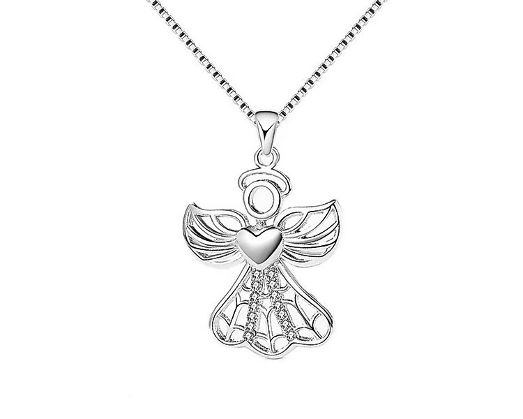 ELLAWIL Silberkette Silberkette mit Schutzengel Glücksbringer Begleiter Sch günstig online kaufen